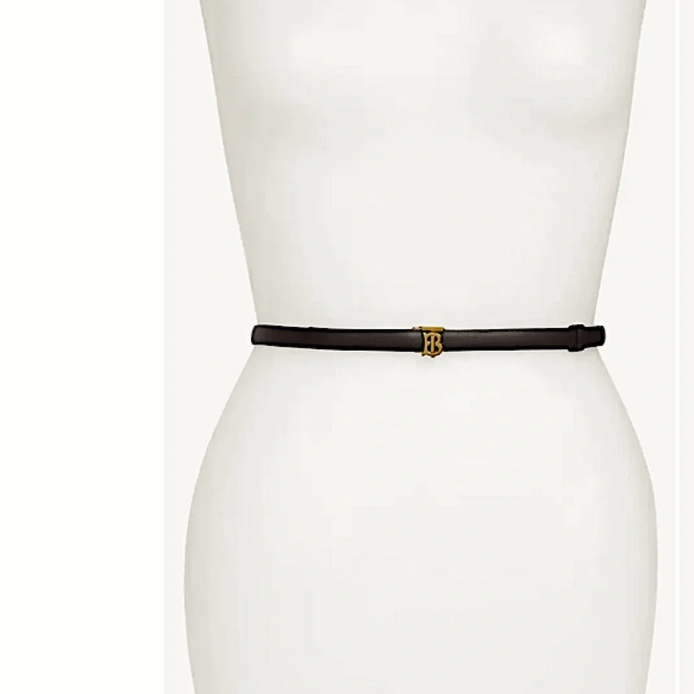 Monogram Motif Reversible Leather Belt Burberry - Picture 5 of 13